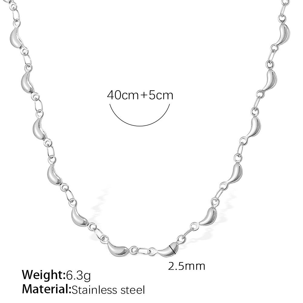 Small Banana Shape High-End Necklace Titanium Steel Gold-Plated Personalized Fashion Bracelet