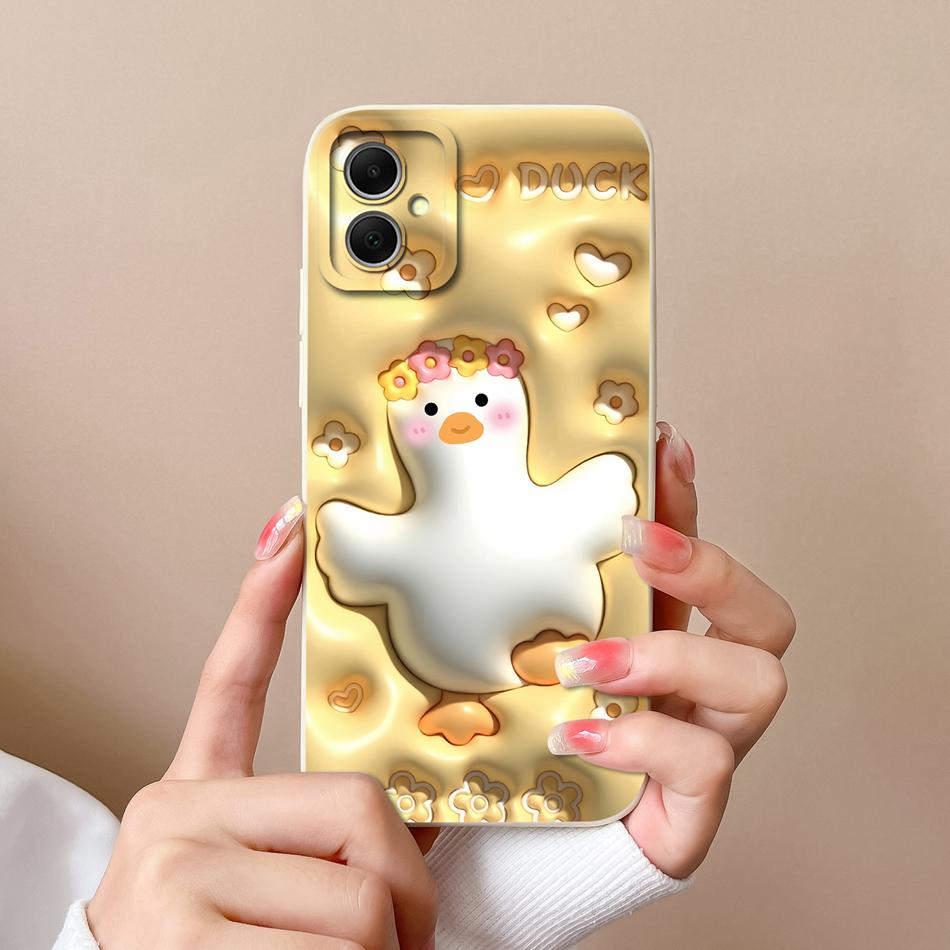 For Samsung Galaxy A05 A05S Case Cute Design Full Protection Funda For Samsung A 05 Soft Liquid Silicone Phone Back Cover Coque