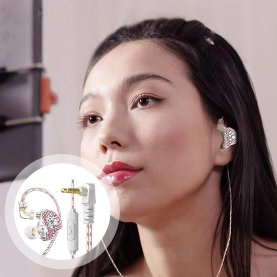 

Yousheng Wired Earphones with Noise Cancelling Mic Enhanced Bass Detachable Cable In-ear 3.5mm Headphones for Phone Computer