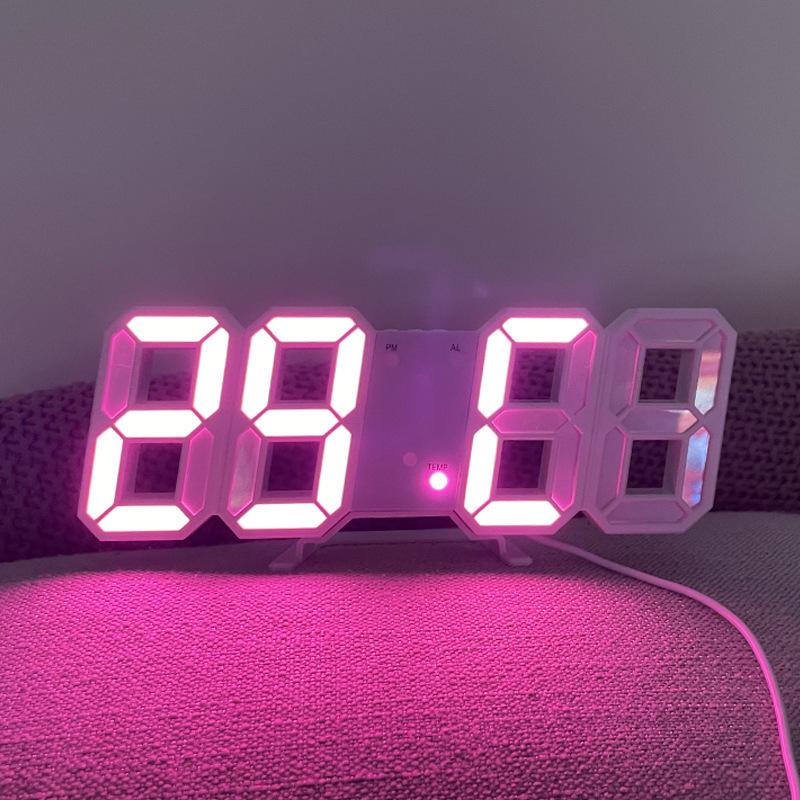 Relógios de Parede Relógios Despertadores Digitais Nórdicos Relógio Pendurado Soneca Relógios de Mesa Calendário Termômetro Relógio Eletrônico Relógios Digitais
