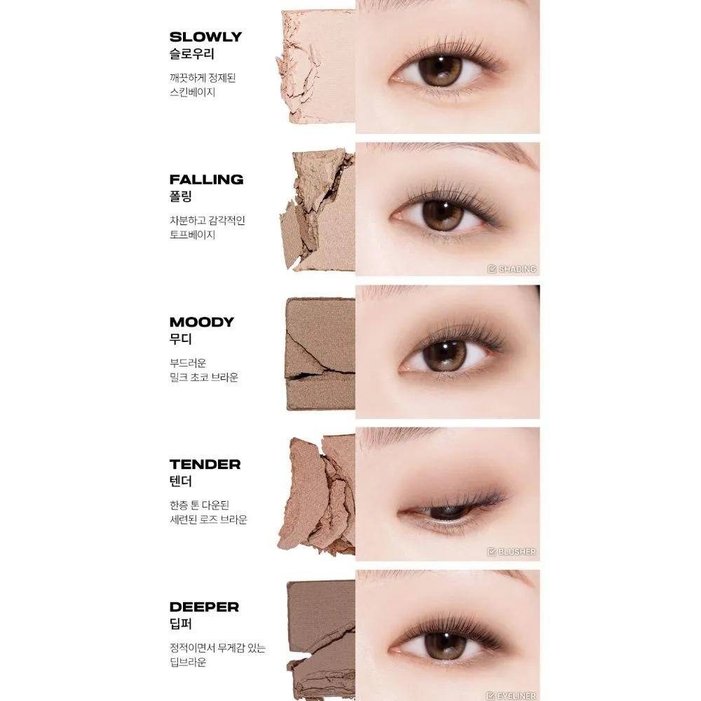 ABOUT TONE Return Basic Shadow Swatch Palette 02 Soft