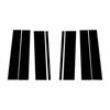 8 Stück Schwarze Säulenabdeckung für Seitenfensterpfosten, Zierleiste, Aufkleber für Ford Flex 2009-