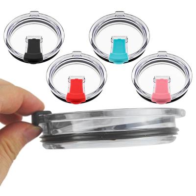 20/30 oz Versiegelungsflaschenabdeckung, spritzwassergeschützt, auslaufsicher, transparenter Kunststoffdeckel für mehrfarbige Thermosbecher von Ozark Trail/Rtic/Tumber
