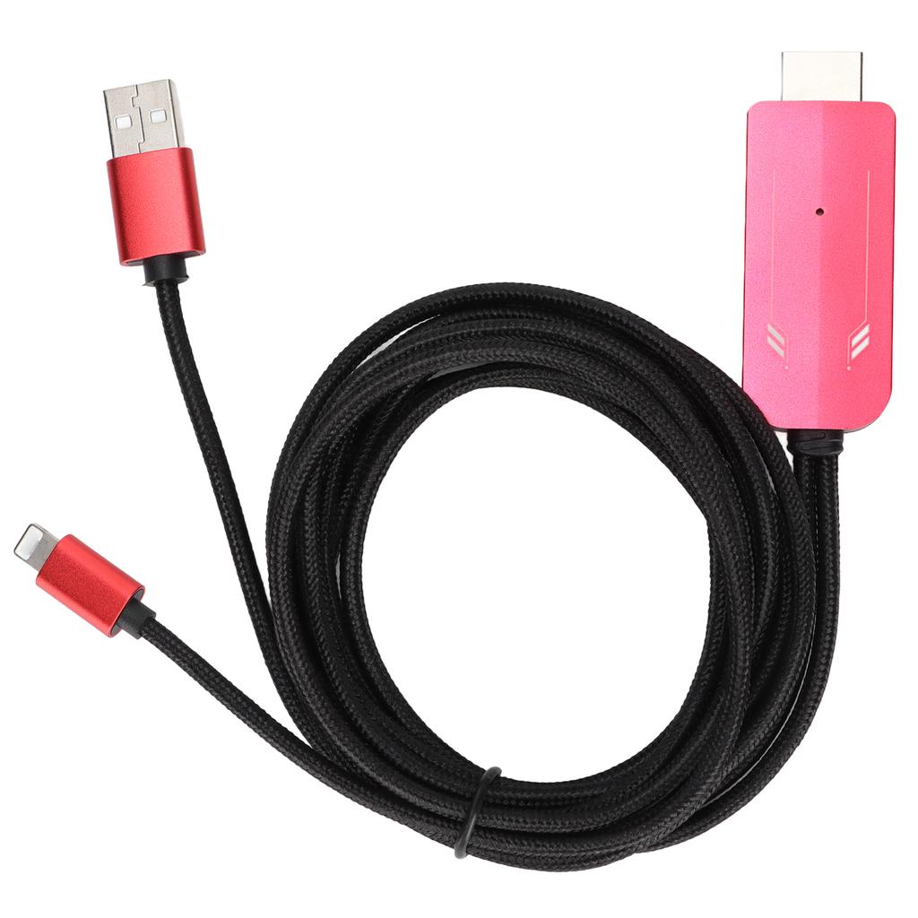 Video Adapter Cable IOS Interface To High Definition Multimedia Interface 1080P High Definition Video Converter Cable