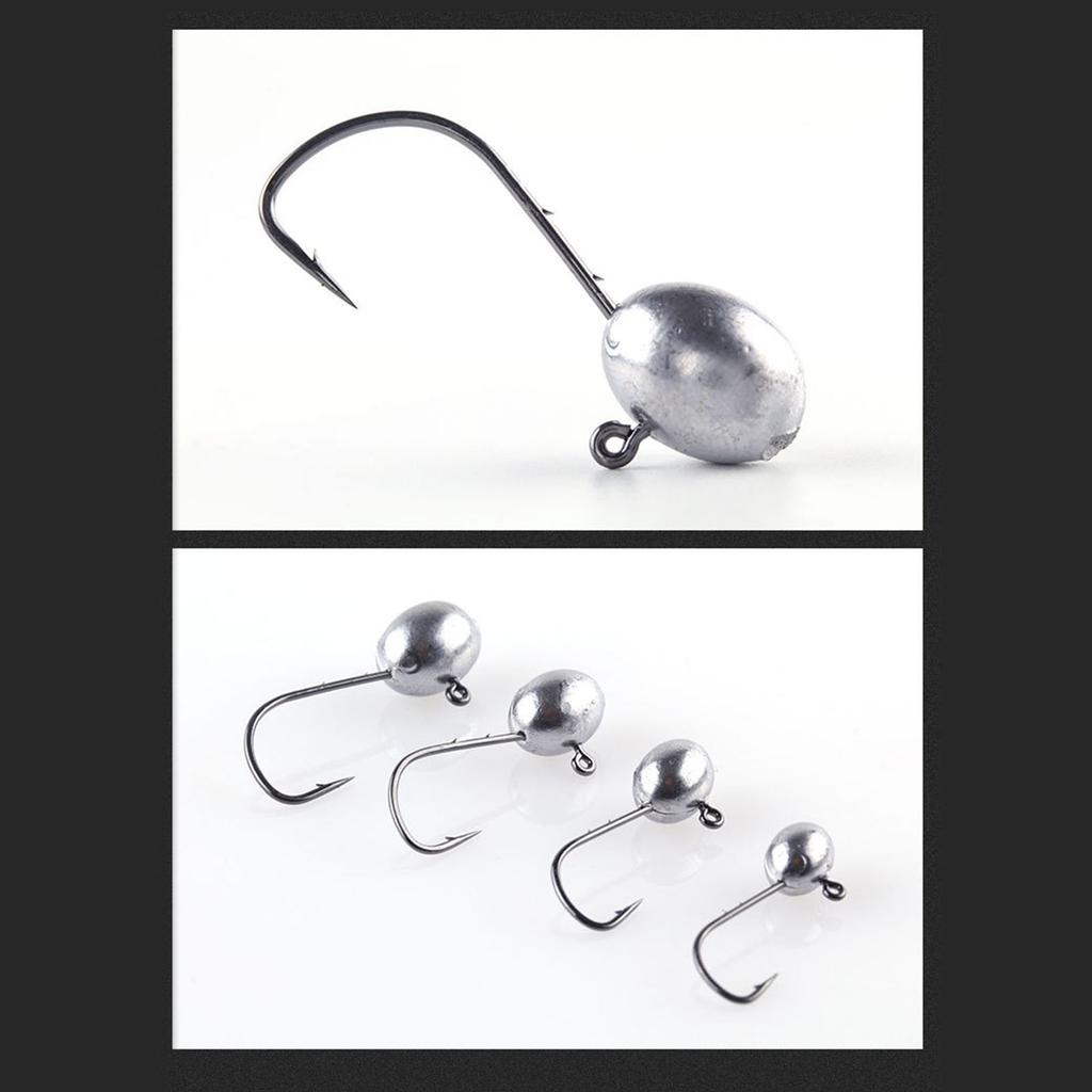 Fishing Tackle Accessory Jig Head Hook Fishing Jig Head Double Barbed Design Fish Hook Fishing Hook