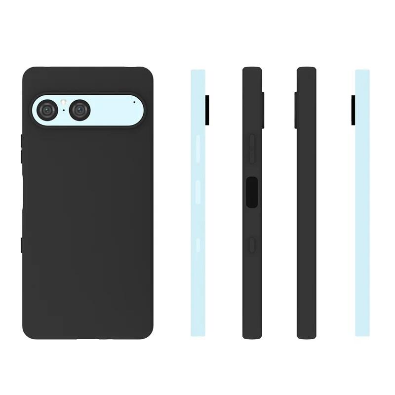 For Sony Xperia 10 VII TPU Case WANLONFENG MS Series Matte Back Cover with Tempered Glass (Big Hole Lens)