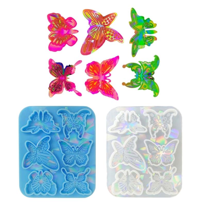 Holographic- Hairpin Silicone Mold Headdress Hair Pin Decor Casting Mold Headwear Mold DIY Craft Jewelry Making Supplies