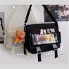 Japanese Shoulder Bag Nylon Book Bag Transparent Itabag Women Handbags JK Bag