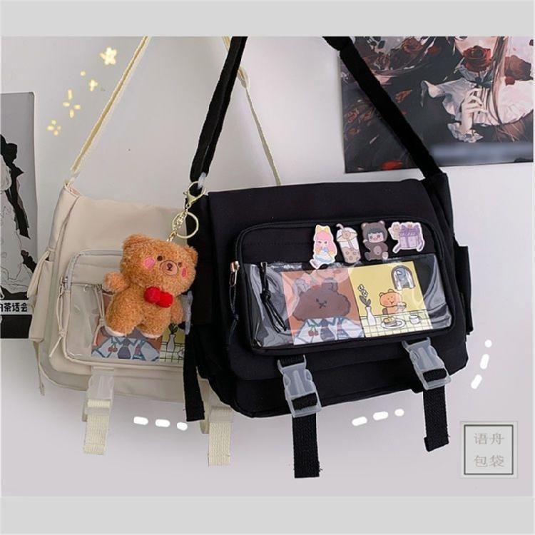 Japanese Shoulder Bag Nylon Book Bag Transparent Itabag Women Handbags JK Bag