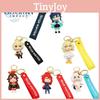 Vibrant Genshin Impact Amber Venti Keychain Toy Paimon Key Ring Bag Pendant Gifts