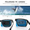 Lunettes de soleil polarisées Kapvoe Mode Sports d'extérieur Lunettes UV400 Lunettes de camping pêche Lunettes de randonnée course à pied pour hommes Cycl