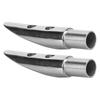 2pcs Handrail End Railing Mount 316 Stainless Steel Accessory for Marine Boat 78in Tube