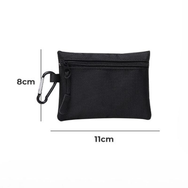 Canvas Mini Coin Purse Simple Zipper Storage Pouch Money Pocket Cute Wallet for Women Men Kids