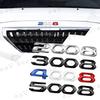 Car 3D Metal Decor Emblem Auto Body Trunk Fender Badge Sticker For Peugeot 2008 3008 4008 5008 Logo Auto Accessories