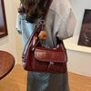 Vintage Commuter Handbag Bag Women 2026 New Popular Fashion Shoulder Bag Feeling Large Capacity Tote Bag