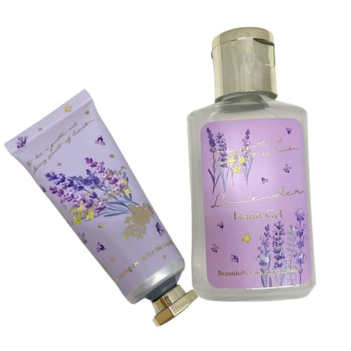 Koji Company Little Hand Care Set, Mother's Day Gift, Lavender Gift Box, Hand Cream 20ml and Hand Gel 60ml Set, 172523