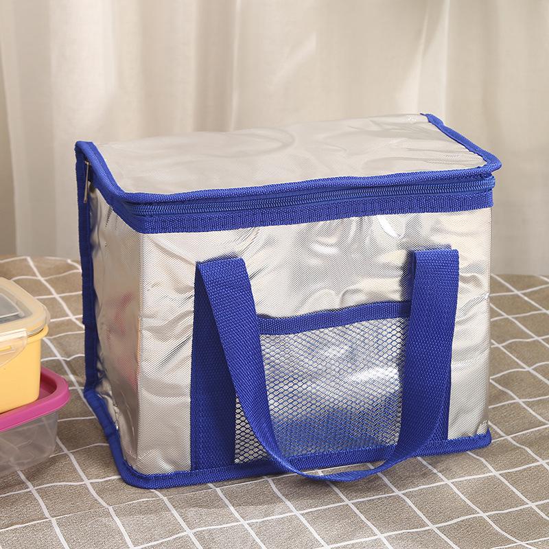 Portable Aluminum Foil Insulated Lunch Bag for Outdoor Picnic