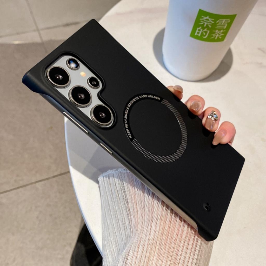 For Magsafe Magnetic Ultra-Thin Frameless Case For Samsung S25 Edge S24 S23 S22 S21 S20 FE Ultra S10 S9 Plus Slim Cooling Cover