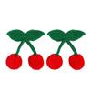 2Pcs Elegant Plush Cherry Hair Clip For Women Nonslip Barrettes Fashion Hairpin For Daily Use And Special Occasion