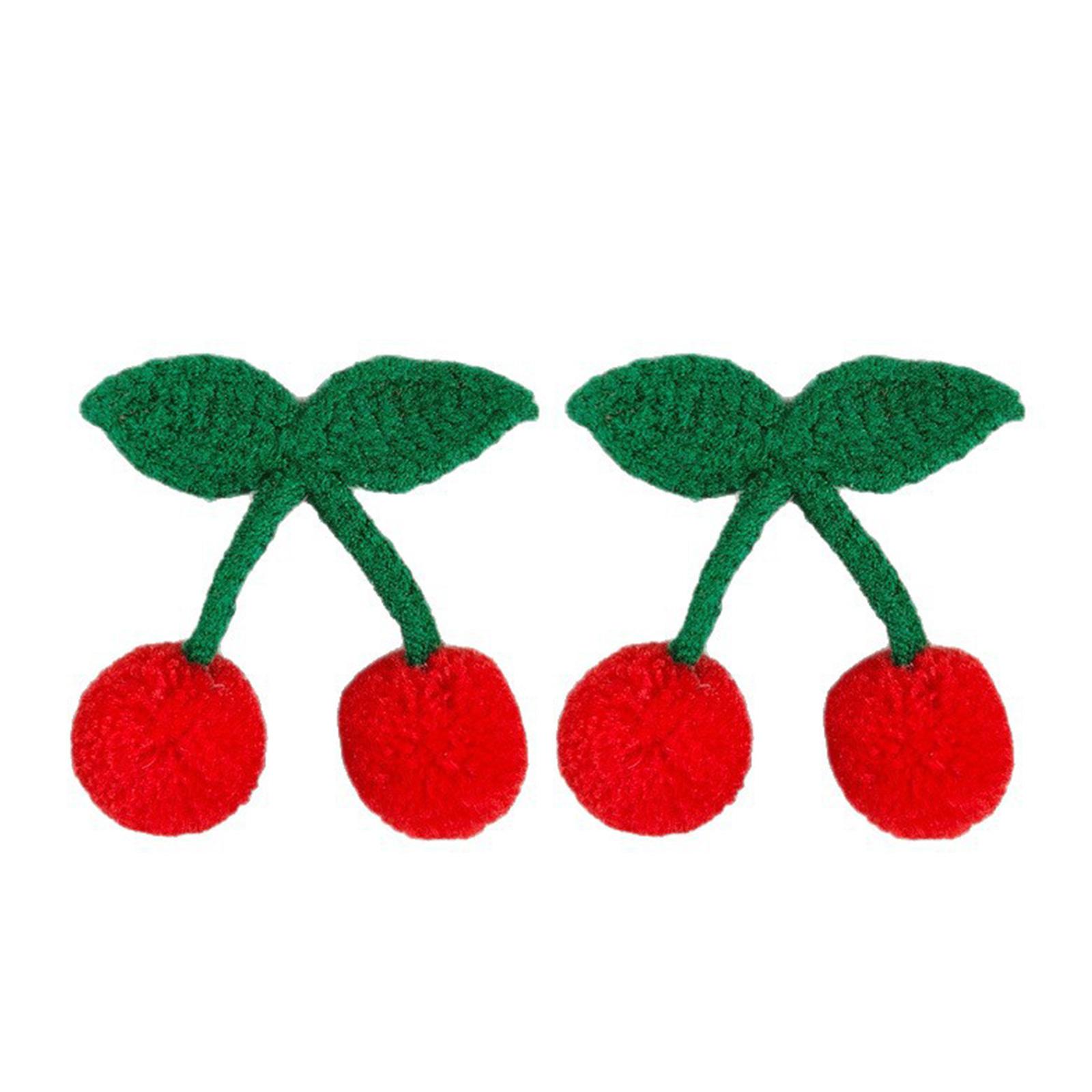 

2Pcs Fashionable Cherry Hair Clip For Women Gentle Hold Hairpins Hair Accessories Suitable For Office Event Weddings 1