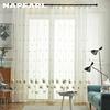 1PC 10-20% Blackout Ins Style Елегантний і свіжий вишитий легкий білий прозорий тип гачка для штор для домашнього декору вітальні, спальні