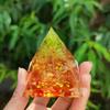 Pyramid Amethyst Peridot Meditation Tool Healing Crystal Energy Saving Quartz Home Decoration Crafts