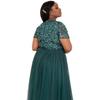 Maya Deluxe Womens/Ladies Short-Sleeved Midi Dress