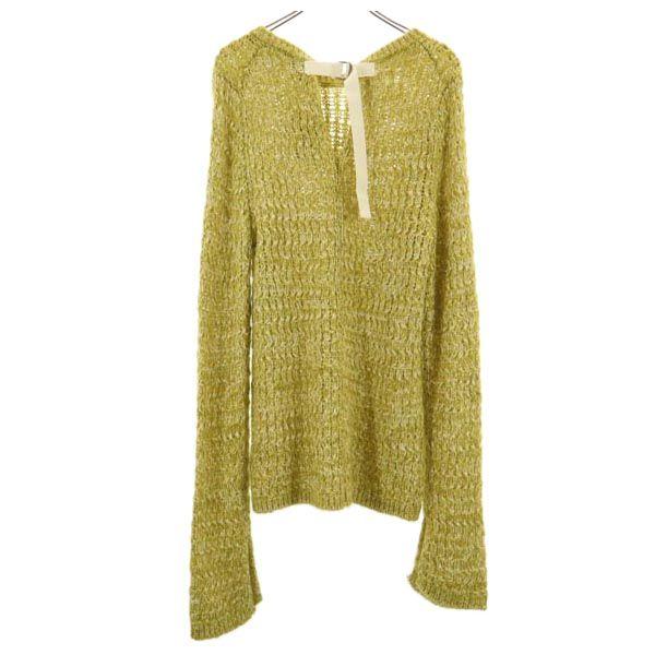 Unused Muller Wool Blend Long Sleeve Design Knit Sweater 38 of Yoshiokubo Women Used