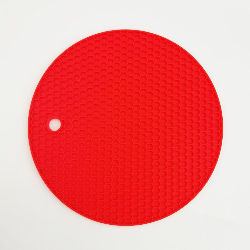 Silicone Heat-Resistant Honeycomb Pot Holder - Non-Slip Food-Grade Insulation Pad for Round Dining Tables