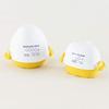 Harumi Kurihara Microwave Boiled Egg Container for 4 Eggs, White X Yellow