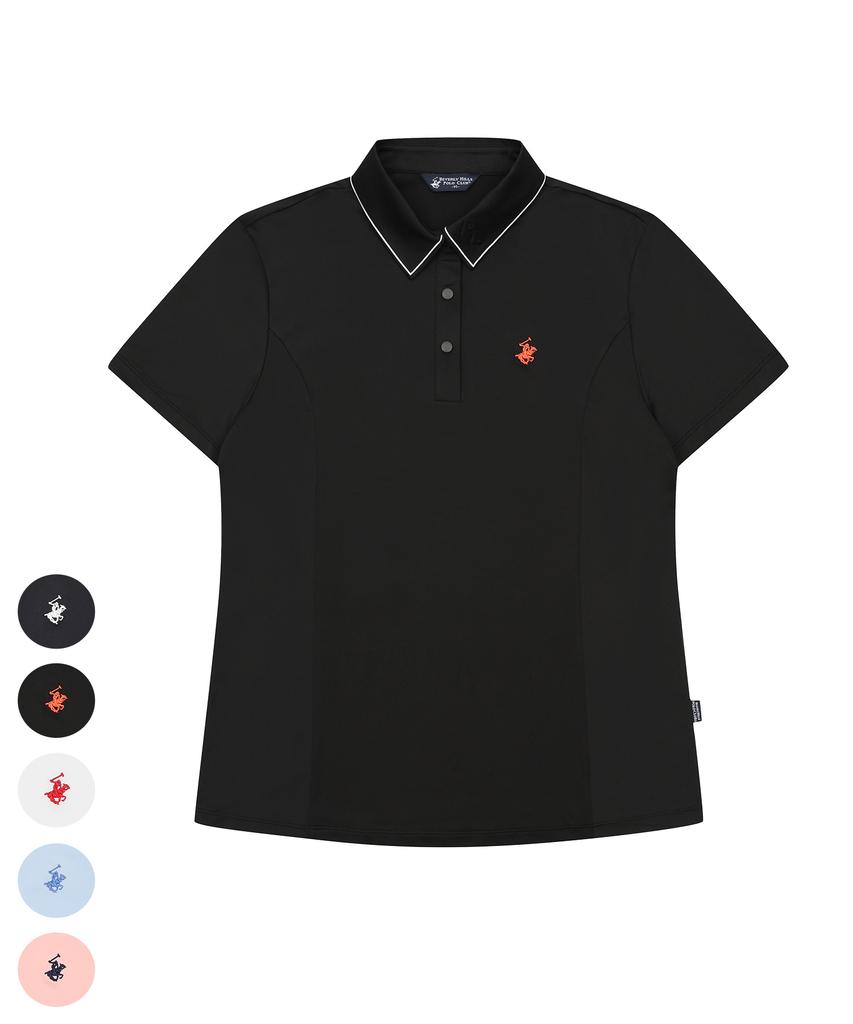 BHPOLOCLUB Women'S Signature Colorline Polo Shirt 5 Colors Ts480