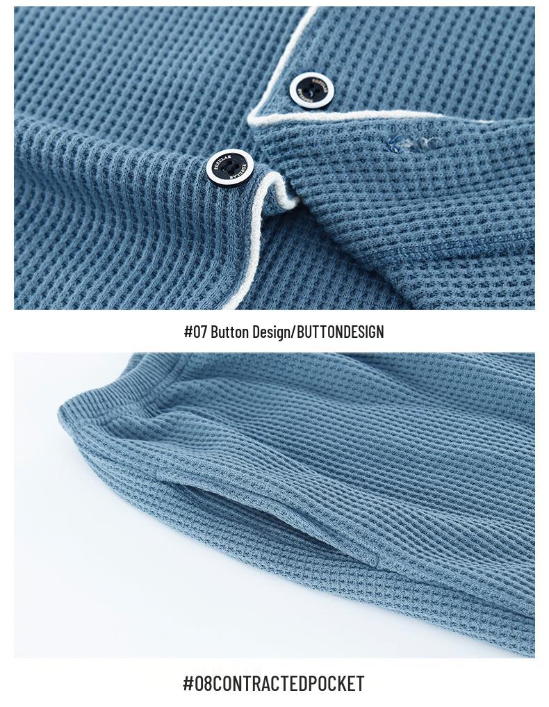 Set Pijama de Cuplu: Pijama de casă din bumbac cu mânecă lungă pentru femei și bărbați, cu revere și nasturi frontali