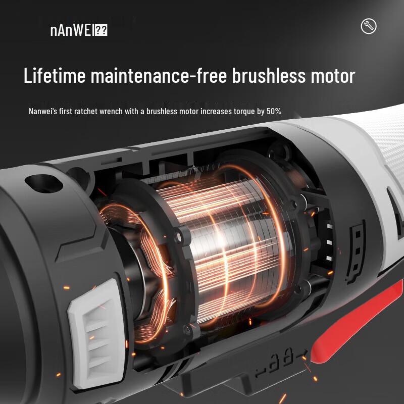 Nanwei 21V Cordless Brushless Electric Right-Angle Ratchet Wrench CN plug (adapter included)