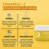 Just Peachy Pineapple - C Brightening Clay Mask With Vitamin C, Pineapple, Hyalururonic Acid And Kakadu Plum | All Skin Type | Radiance + Glow Boost