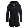 Wool Coat with Detachable Hood