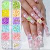 Trendy Resin 3D Petal Nail Art Accessories: Steel Beads & Small Flowers for DIY Nails, Earrings, Hair Clips.