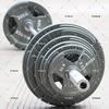Xinnengda 100kg Olympic Barbell Set with Painted Hand-Grip Plates