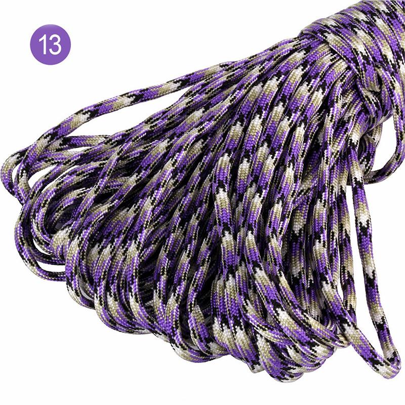 5/10/20M 5mm Parachute Cord 7 Core Strand Ropes Camping Tent Rope for Outdoor Bundling Bag Climbing Cords DIY Material