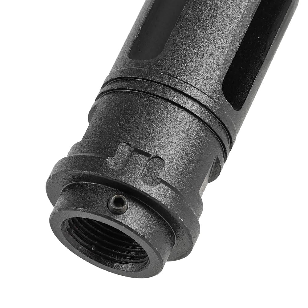 Ryohin Buhin SF SOCOM 3-Prong Flash Hider Replica, Compatible with 14mm Reverse Threads, E&C Aluminum Alloy, Black