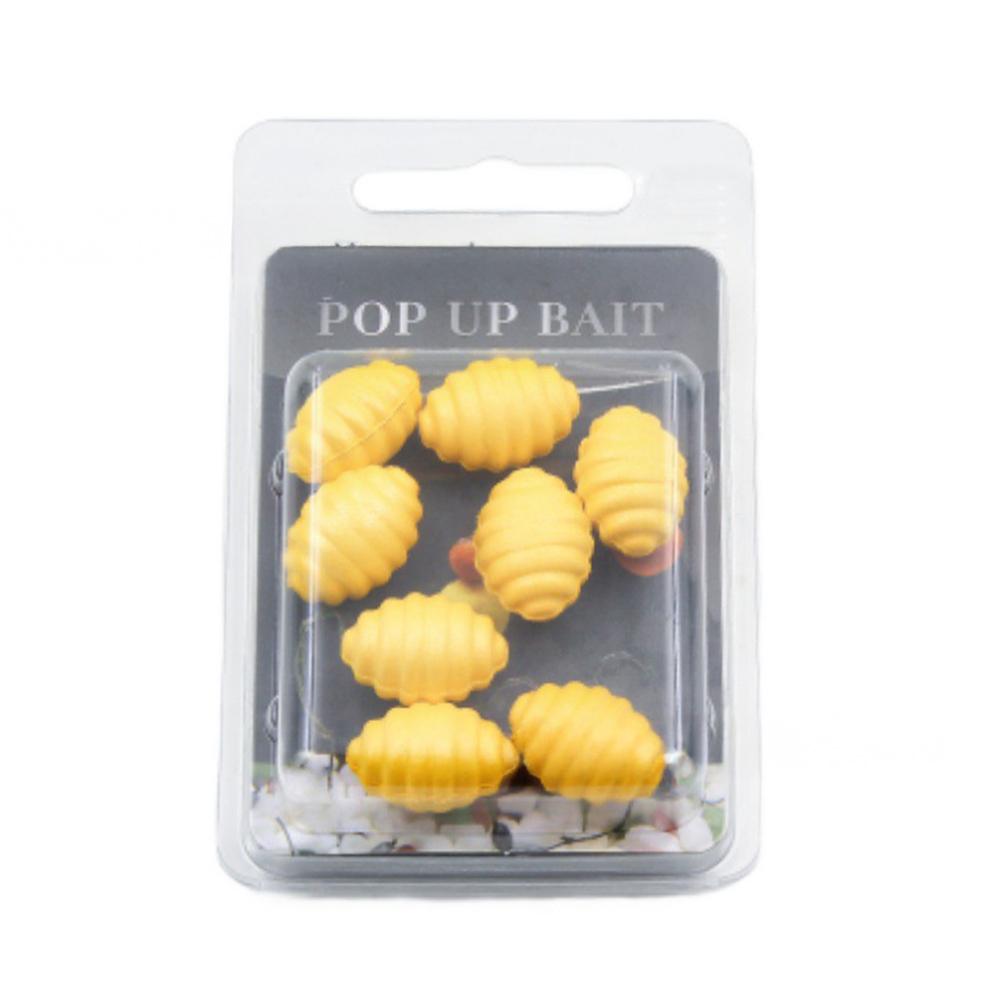 

8 шт. Европейская карповая рыбалка Плавучесть Имитация куколки насекомого Плавающий в воде Заброс на дальние расстояния Приманка Крупный объект Обратная донная рыбалка АксессуарыV жёлтый