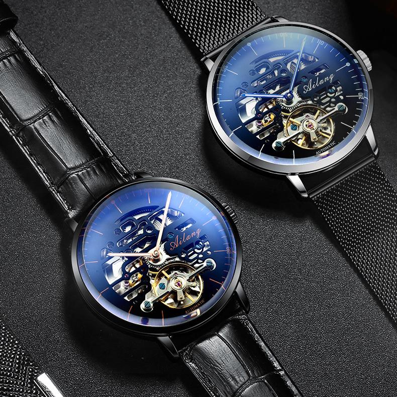 AILANG Men's Watch Waterproof Hollow Full -automatic Mechanical Watch Male Watch Manufacturer