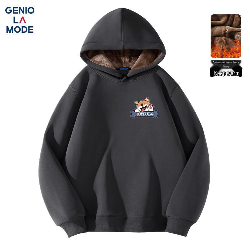 

Men s Retro Plush Lined Corgi Hoodie M