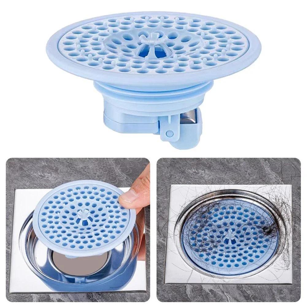 Universal Bathroom Floor Drain Cover Household Bathroom Drain Hair Catcher Sewer Anti-odor Anti-insect Floor Drain Accessories