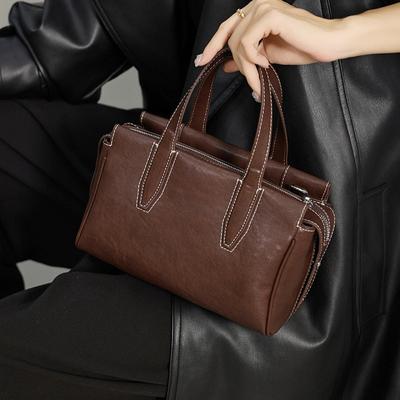 Sac à main en cuir véritable pour femme, sac à bandoulière d'automne pour femme, sac de voyage vintage tout-en-un, sac à bandoulière de grande capacité
