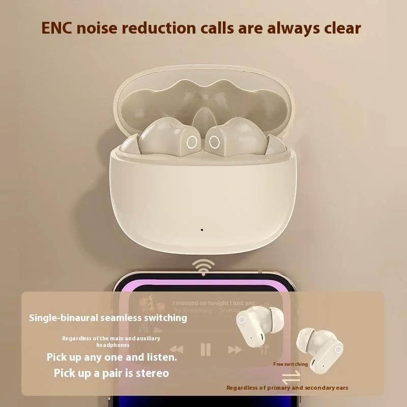 Wireless Bluetooth Earphone TWS Music Headset HiFi Headphone For Mic Noise Reduction Earbuds Game Motion