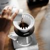 MHW-3BOMBER Meteor Dripper 1-2 Cups Pour Over Coffee Dripper With Wooden Base Ceramics Coffee Dripper For Manual Brew Barista