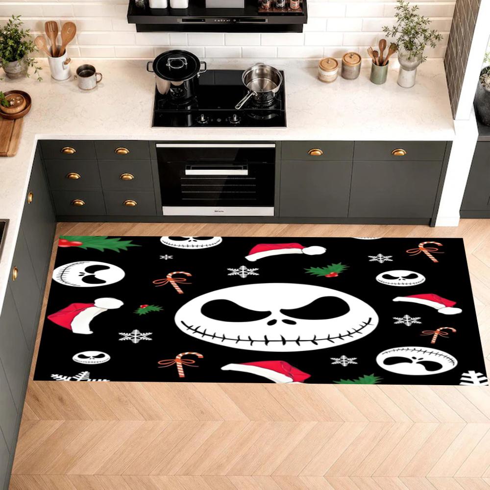 American Gothic Halloween Kitchen Floor Mat Long Strip Mat Antislip Machine Washable Suitable For Bathrooms Laundries Home Decoration Carpets