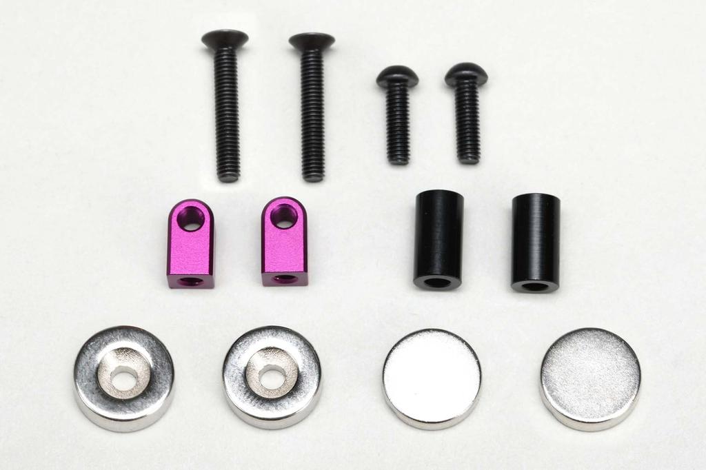 Yokomo Magnetic Front Body Mount (Purple) Universal ZS-016MGFP