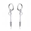 Long Hanging Crosses Leaves Pendants Hoops Woman Earrings Man Vintage Stainless Steel Hip Hop Ear Piercing Jewelry Accessories