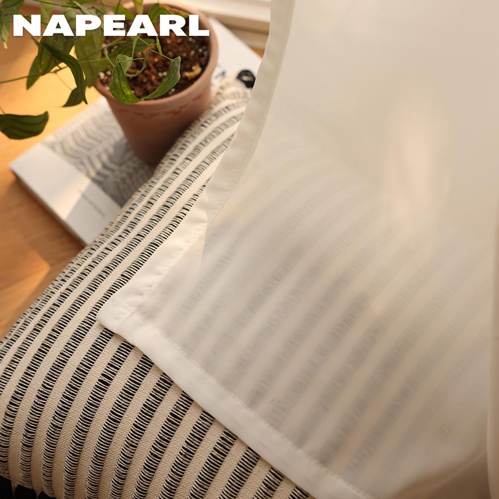 1ks Moderní styl Bílá voděodolná záclona Dveře Závěsová přepážka Obývací pokoj Dekorace oken NAPEARL